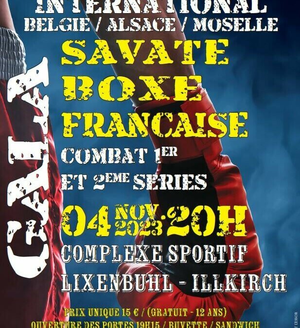 Gala Boxe Française à Illkirch 04/11/2023